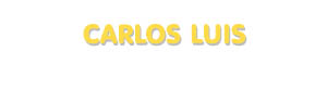 Der Vorname Carlos Luis